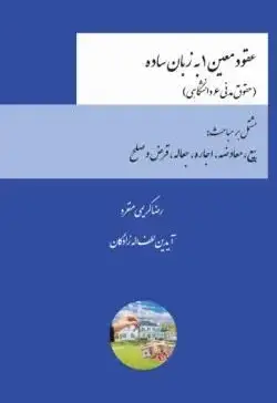 عقود معین ۱ به زبان ساده (حقوق مدنی ۶ دانشگاهی) - تصویر 1