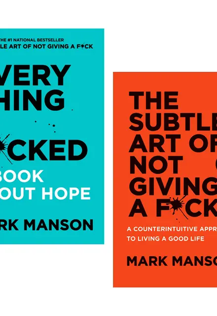 Mark Manson Collection 2 Books Set (The Subtle Art of Not Giving a Fuck, Everything Is Fucked) - تصویر 1