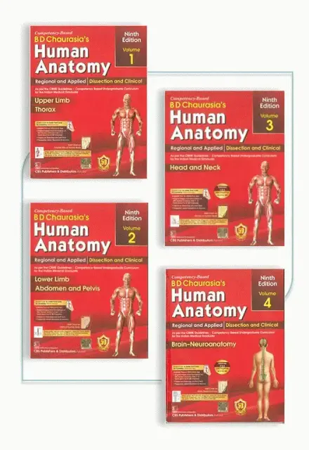 دوره چهار جلدی آناتومی انسان چوراسیا 2023 | B D Chaurasia's Human Anatomy - تصویر 1